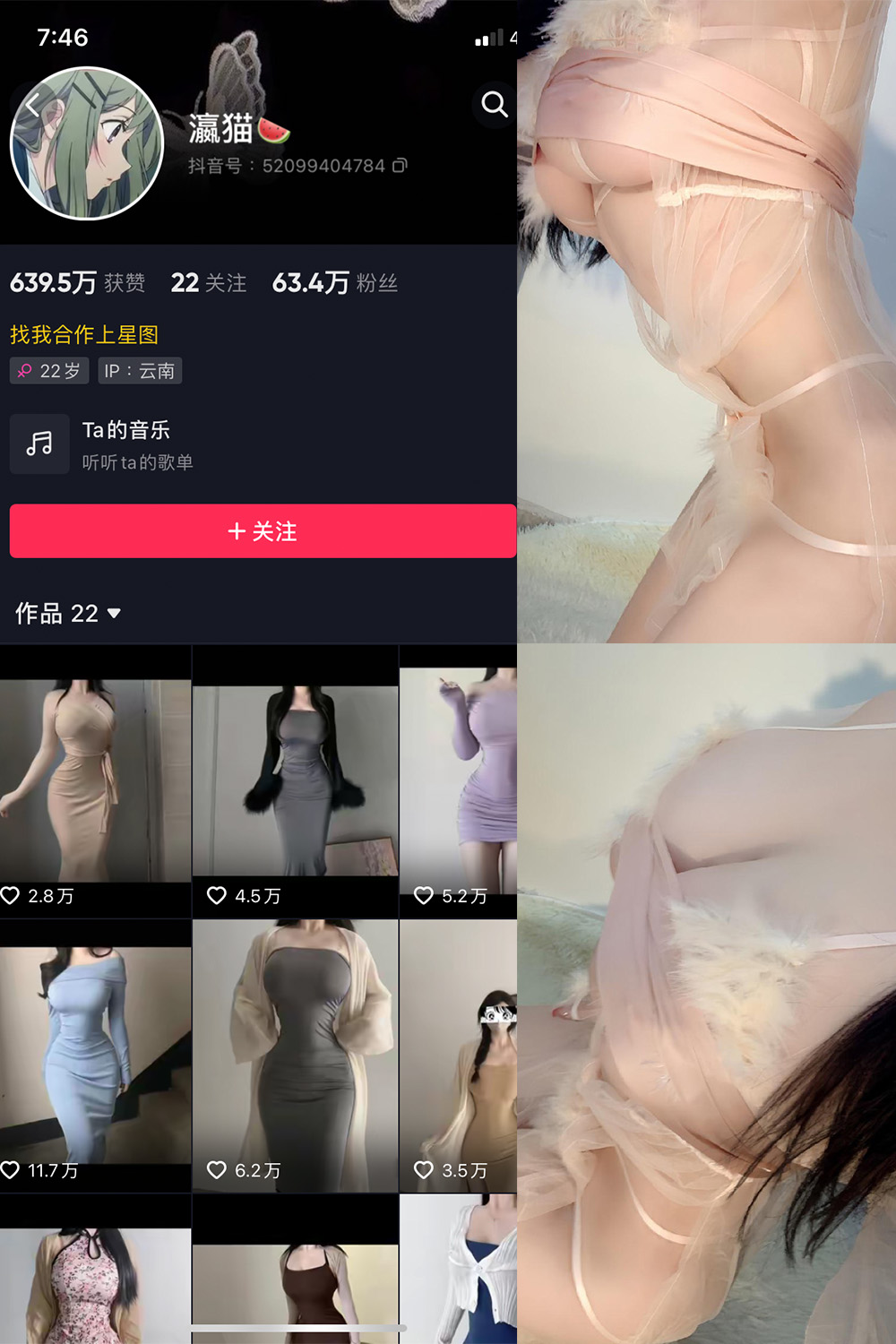 抖音博主 瀛猫 微密圈作品  NO.015期 【7P】最新至：2023.8.6