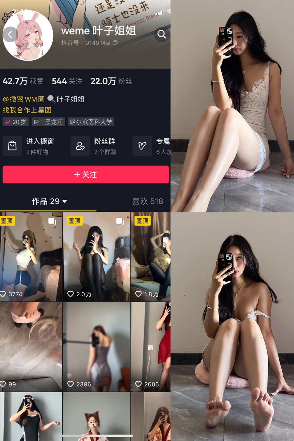 抖音博主 叶子姐姐 微密圈作品  NO.022期 【17P9V】最新至：2023.10.18